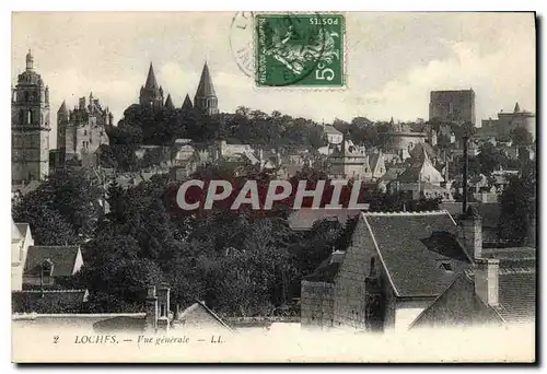 Cartes postales Loches Vue generale