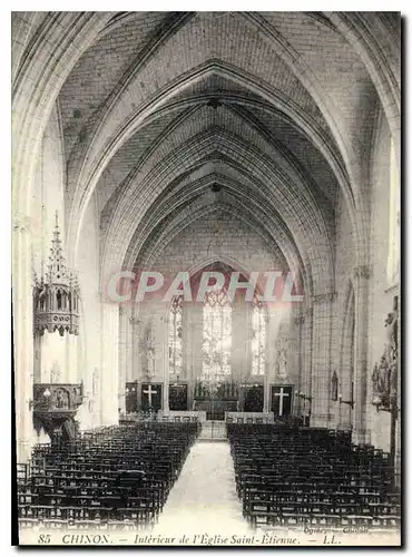 Cartes postales Chinon Interieur de l'Eglise Saint Etienne