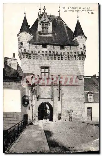 Cartes postales Loches La Porte des Cordeliers