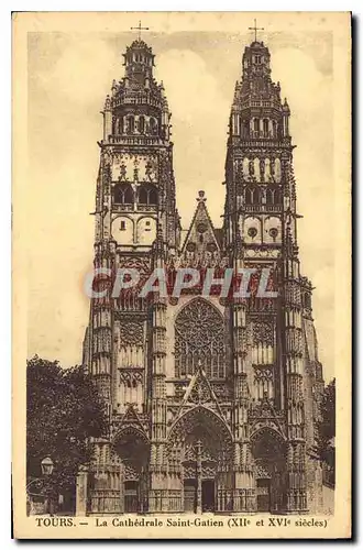 Cartes postales Tours La Cathedrale Saint Gatien