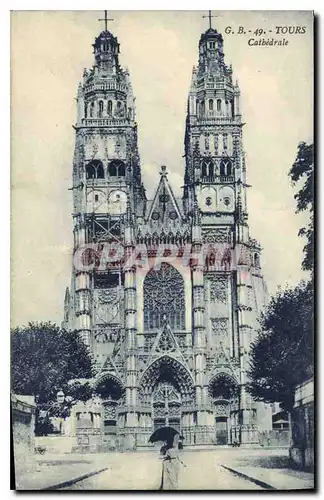 Cartes postales Tours Cathedrale