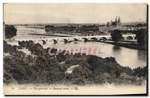 Cartes postales Tours Vue generale