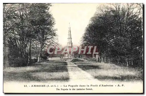 Ansichtskarte AK Amboise La Pagode dans la Foret d'Amboise