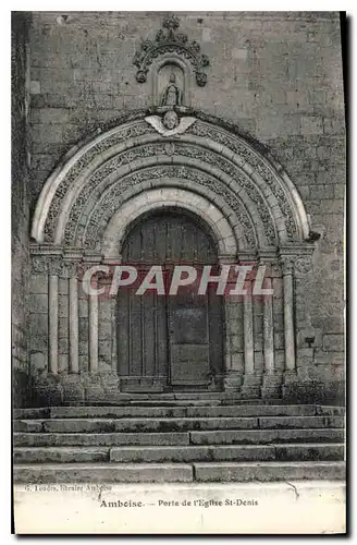 Ansichtskarte AK Amboise Porte de l'Eglise St Denis