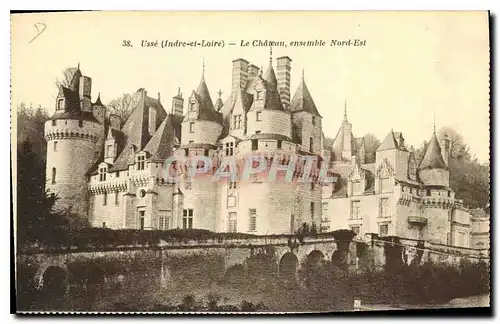 Cartes postales Usse Indre et Loire Le Chateau ensemble Nord Est