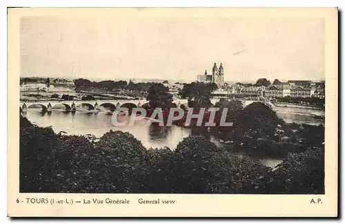 Cartes postales Tours La Vue Generale