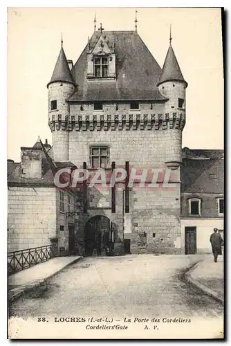 Ansichtskarte AK Loches La Porte des Cordeliers