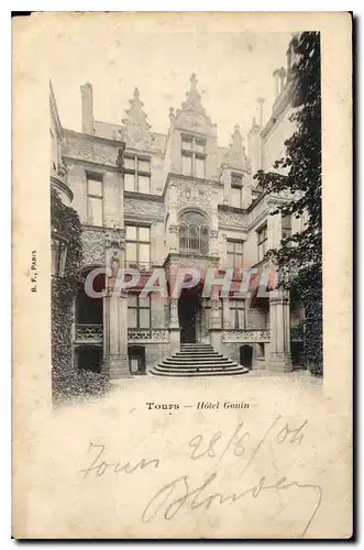 Cartes postales Tours Hotel Gouin