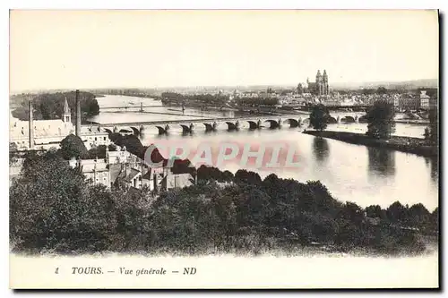 Cartes postales Tours Vue generale