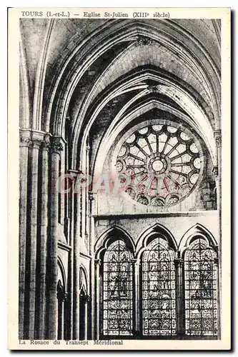 Cartes postales Tours Eglise St Julien la Rosace du Transept Meridional