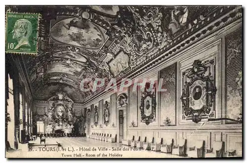 Cartes postales Tours Hotel de Ville Salle des Fetes