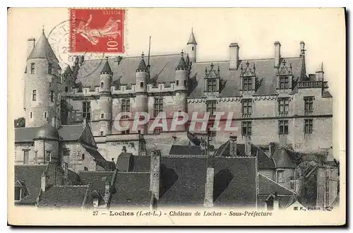 Cartes postales Loches Chateau de Locheas Sous Prefecture