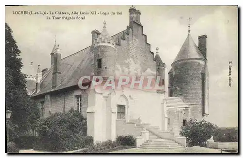 Cartes postales Loches Le Chateau Aile Louis XII Logis du Roi