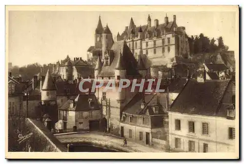 Ansichtskarte AK Loches Porte des Cordeliers et Vue generale du Chateau royal