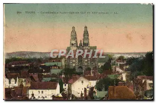 Cartes postales Tours Cathedrale Saint Gatien