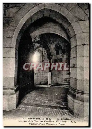 Cartes postales Amboise L et L Le Chateau Interieur de la Tour des Cavaliers