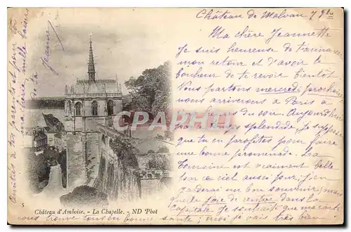 Cartes postales Chateau d'Amboise La Chapelle