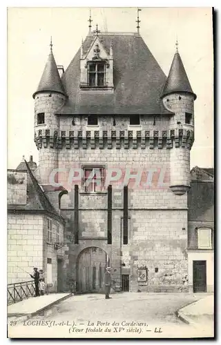 Cartes postales Loches L et L La Porte des Cordeliers