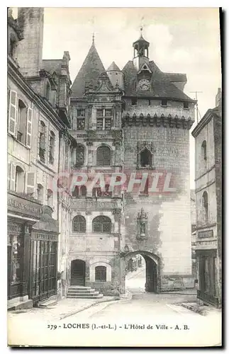 Cartes postales Loches L et L L'Hotel de Ville