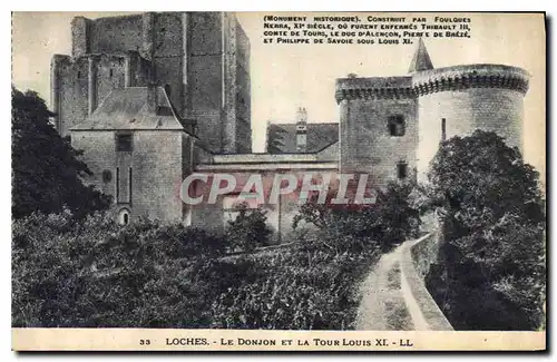 Cartes postales Loches Le Donjon et la Tour Louis XI