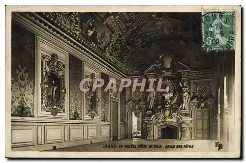 Cartes postales Tours Le Nouvel Hotel de Ville Salle des Fetes