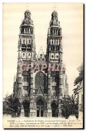 Cartes postales Tours Cathedrale Monument Historique