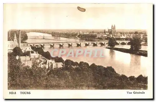 Cartes postales Tours Vue generale