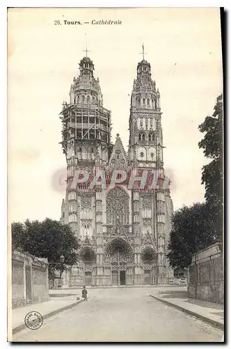 Cartes postales Tours Cathedrale