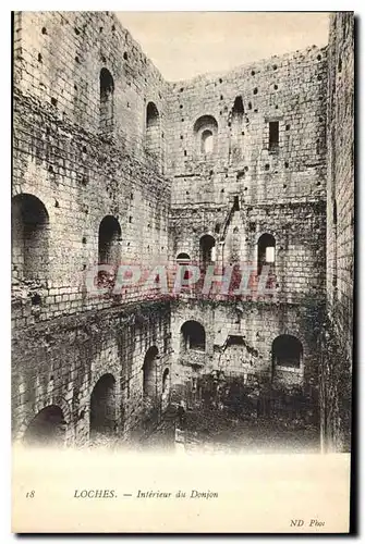 Cartes postales Loches Interieur du Donjon