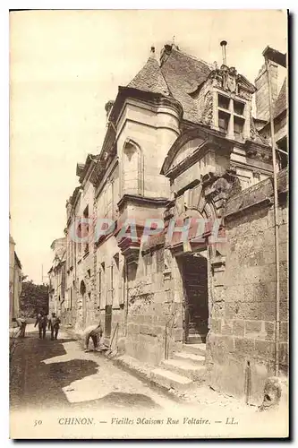 Cartes postales Chinon Vieilles Maisons Rue Voltaire