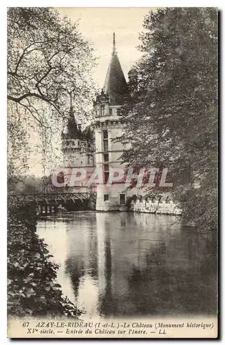 Cartes postales Azay le Rideau L et L Le Chateau Monument Historique