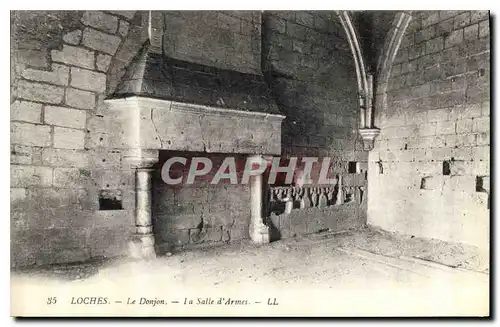 Ansichtskarte AK Loches Le Donjon La Salle d'Armes