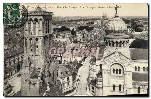 Cartes postales Tours Panorama La Tour Charlemagne et la Basilique Saint Martin