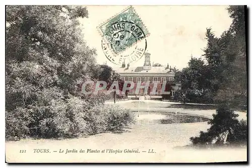 Ansichtskarte AK Tours Le Jardin des Plantes et l'Hospice General