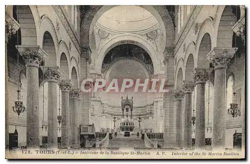 Cartes postales Tours L et L Interieur de la Basilique St Martin