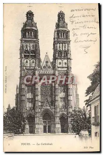 Cartes postales Tours La Cathedrale