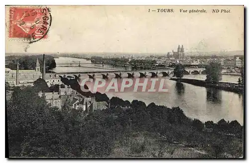 Cartes postales Tours Vue generale