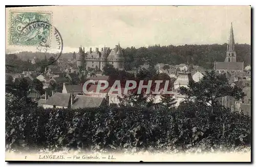 Cartes postales Langeais Vue Generale