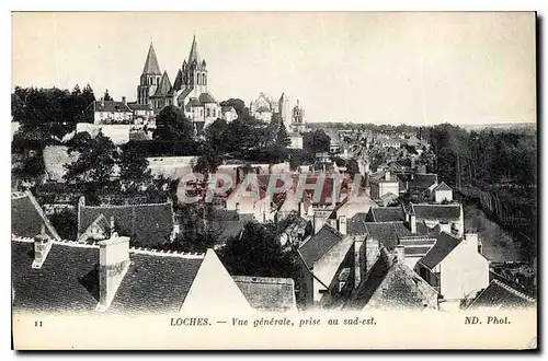 Cartes postales Loches Vue generale prise au sud est