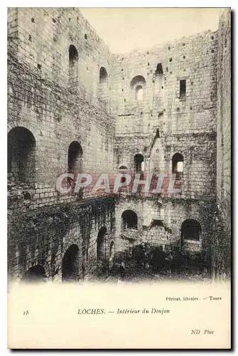 Cartes postales Loches Interieur du Donjon