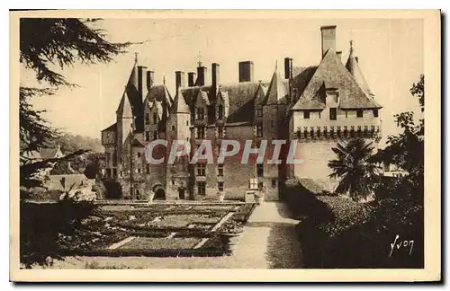 Cartes postales Langeais Indre et Loire Facade interieure du Chateau