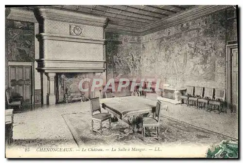 Cartes postales Chenonceaux Le Chateau La Salle a Manger