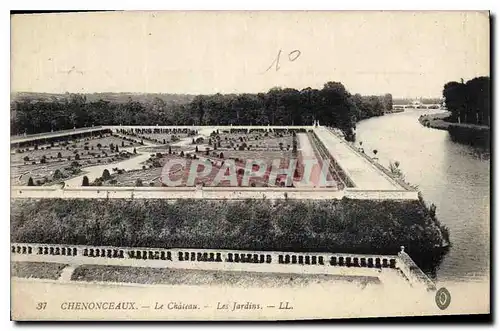 Ansichtskarte AK Chenonceaux Le Chateau Les Jardins