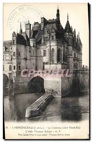 Ansichtskarte AK Chenonceau I et L le Chateau Cote Nord Est l'Aile Thomas Bohier