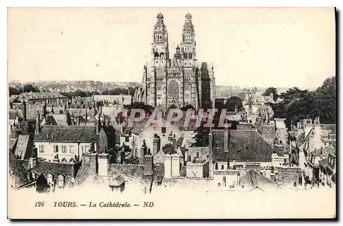 Cartes postales Tours la Cathedrale