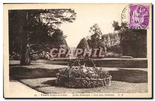 Ansichtskarte AK Tours Indre et Loire Jardin Botanique une Jolie Corbeille