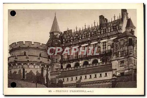 Cartes postales Chateau d'Amboise I et L