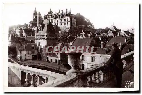 Ansichtskarte AK Chateaux de la Loire Chateau de Loches le Chateau Royal et la Porte des Cordellers