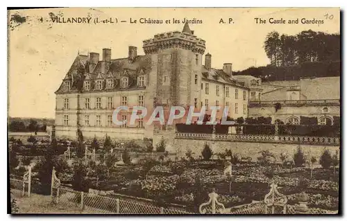 Cartes postales Villandry I et L le Chateau et les Jardins