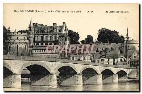 Cartes postales Amboise I et L le Chateau et la Loire